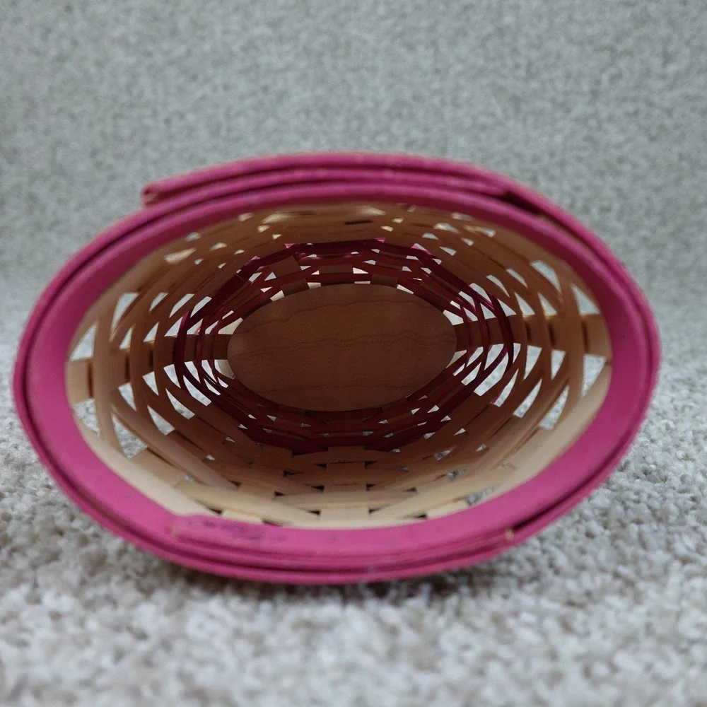 Longaberger 2011 Horizon of Hope Basket Pink American Cancer Society Oval